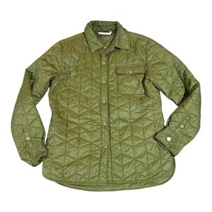 Carve Designs Quilted Billie Bomber Jacket Lightweight Shacket Sz XS Green